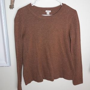 Camel color j. crew sweater